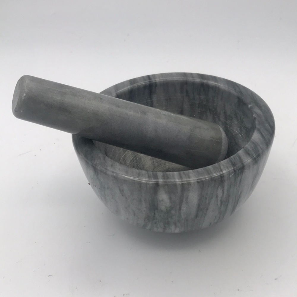 VTG‎ Marble Mortar & Pestle Set Grey